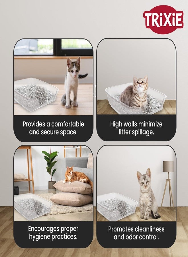 تريكسي صندوق فضلات القطط تريكسي جونيور نونو، مصنوع من البلاستيك المعاد تدويره، 28 × 9 × 36 سم، منزل للحيوانات الصغيرة يضمن سهولة التنظيف والحفاظ على النظافة (قد يختلف اللون) - Image 5